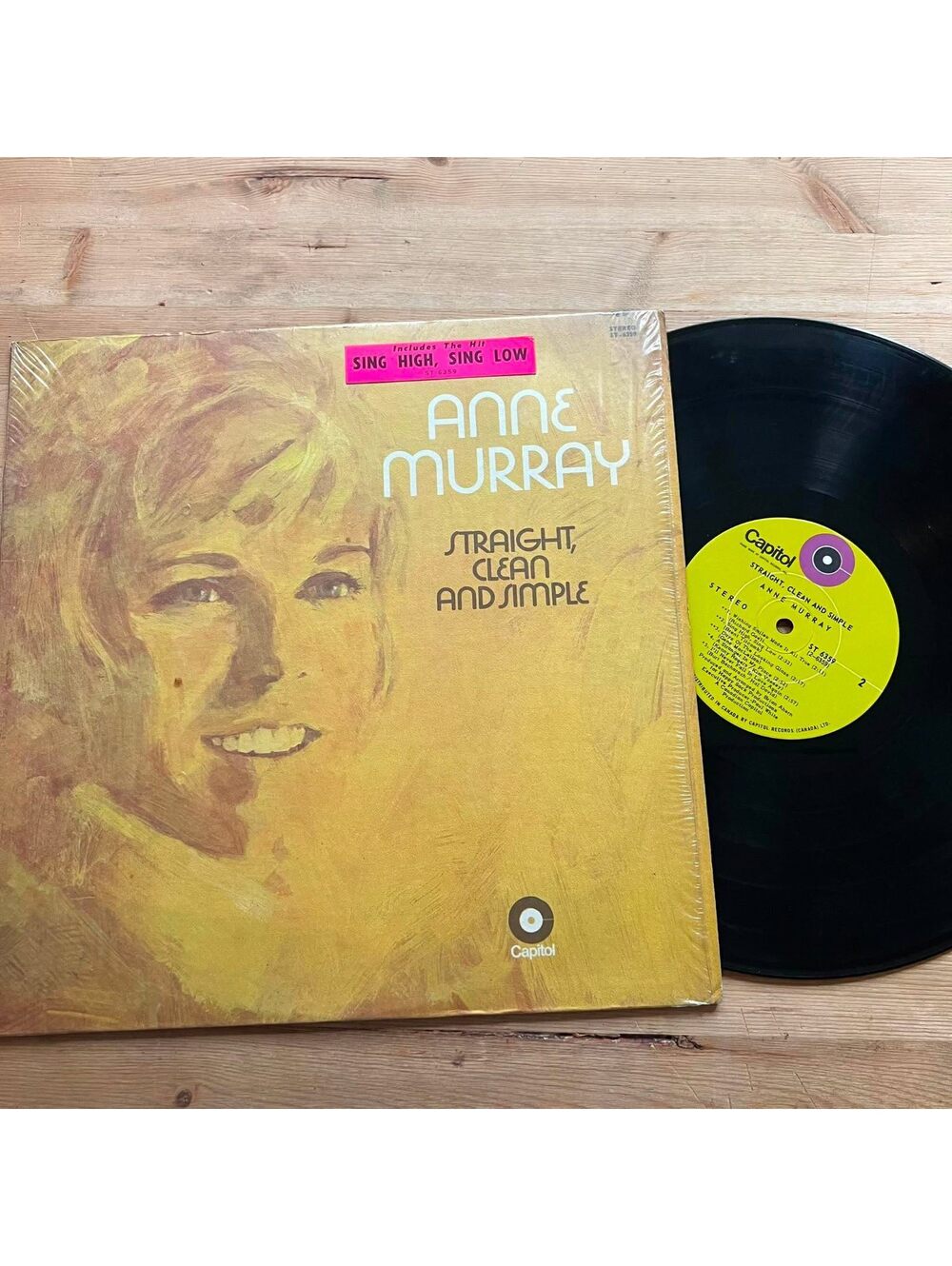 Anne Murray - Straight, Clean and Simple 33rpm VG+ VR25